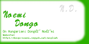 noemi dongo business card